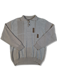 Vintage Merino Strickpullover Polokragen Made In Germany Beige / Sand (52) L-XL