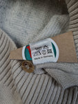 Vintage Merino Strickpullover Polokragen Made In Germany Beige / Sand (52) L-XL