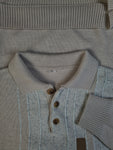 Vintage Merino Strickpullover Polokragen Made In Germany Beige / Sand (52) L-XL