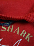 Vintage Paul & Shark Sweater Big Logo Bestickt Made In Italy Rot M