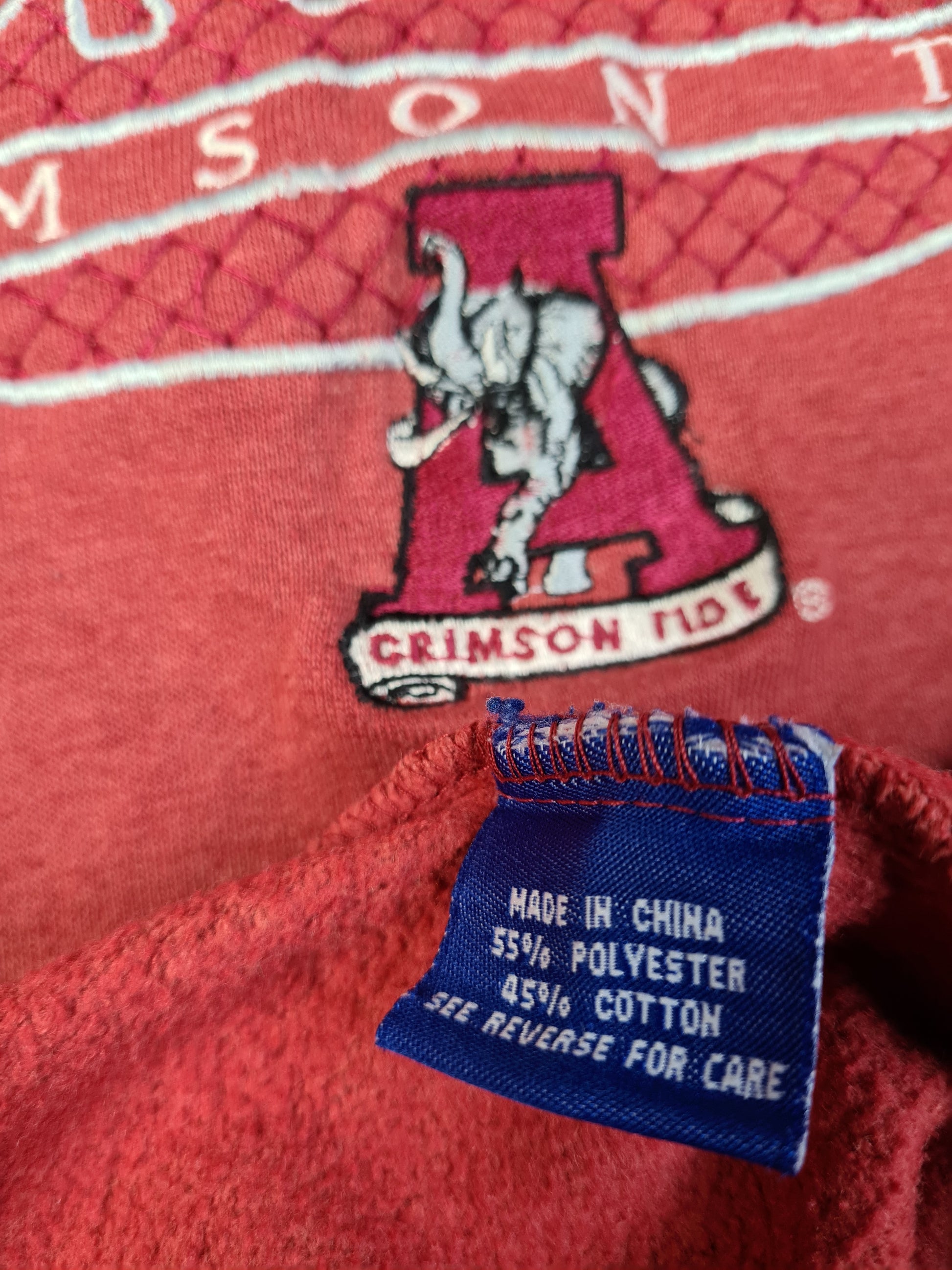 Vintage Starter Sweater Alabama Crimson Tide Rot XL - RareRags
