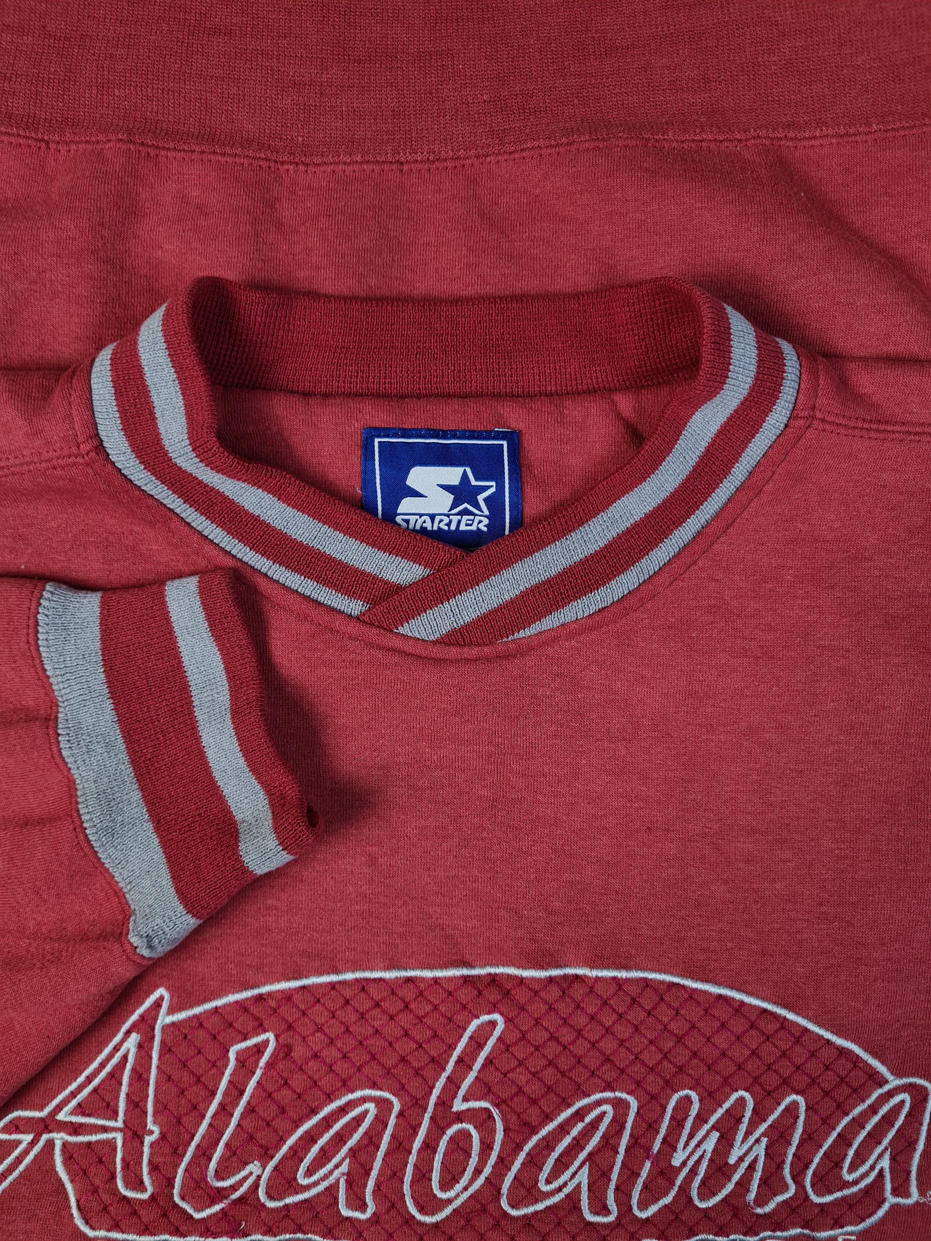Vintage Starter Sweater Alabama Crimson Tide Rot XL - RareRags