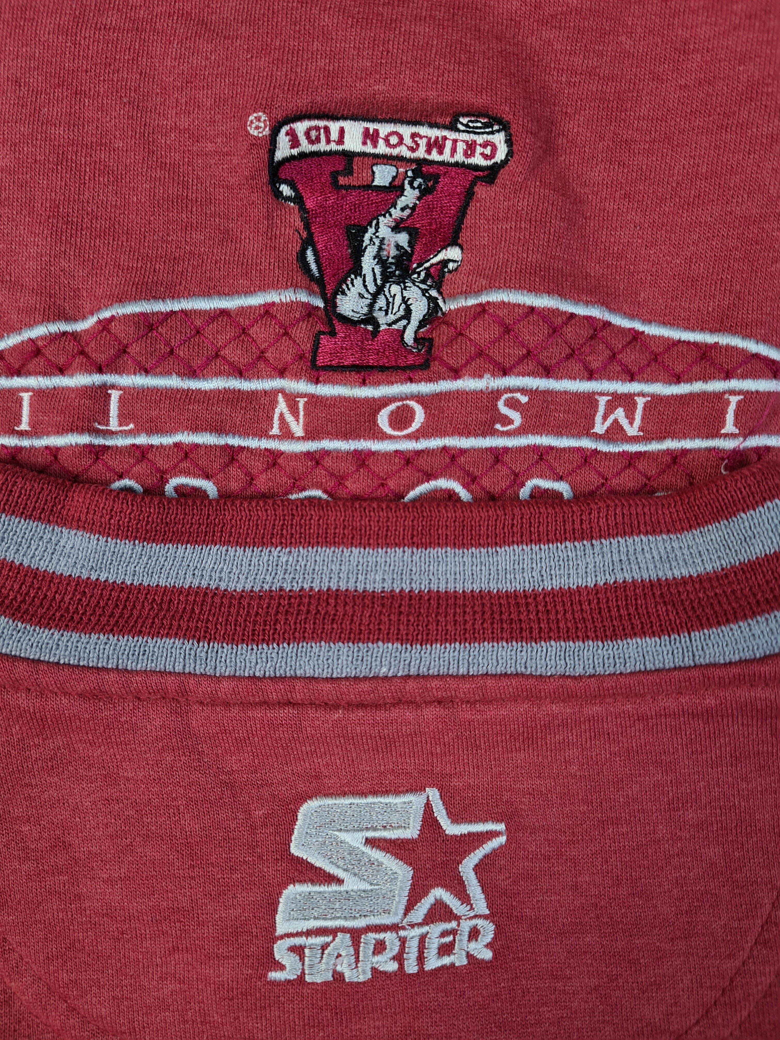Vintage Starter Sweater Alabama Crimson Tide Rot XL - RareRags