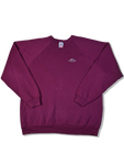 Vintage Fruit Of The Loom Sweater Blank Basic Made In USA Dunkelrot XL