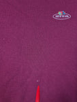 Vintage Fruit Of The Loom Sweater Blank Basic Made In USA Dunkelrot XL