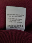Vintage Fruit Of The Loom Sweater Blank Basic Made In USA Dunkelrot XL