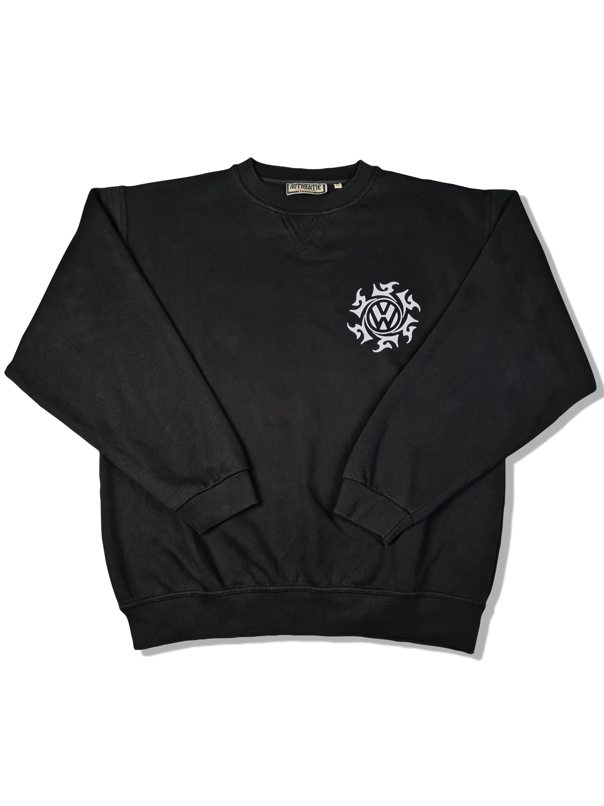 Vintage Authentic Collection Sweater VW Passat Bedruckt Schwarz XL - RareRags