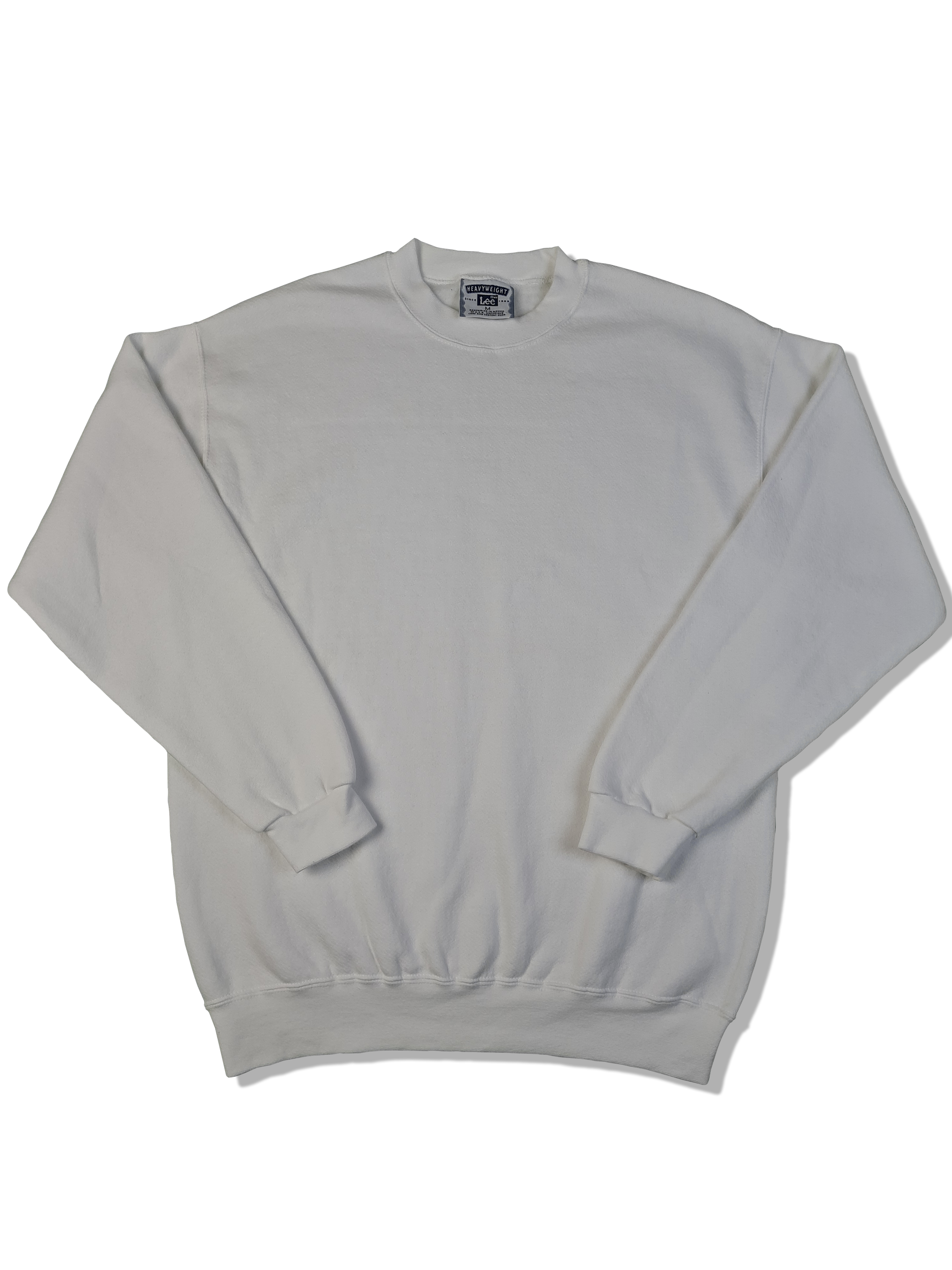 Vintage Lee Sweater Basic Weiß M - RareRags