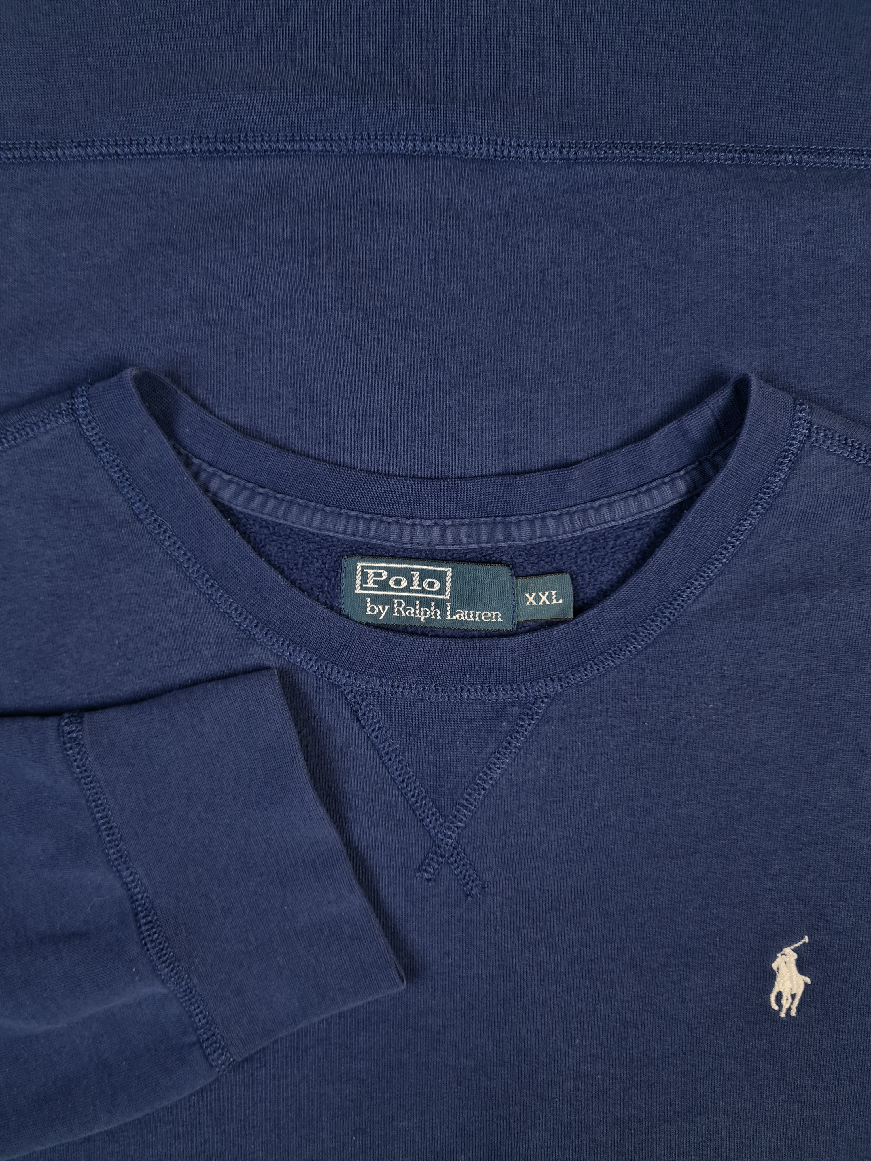 Moderner Ralph Lauren Sweater Basic Blau XXL - RareRags