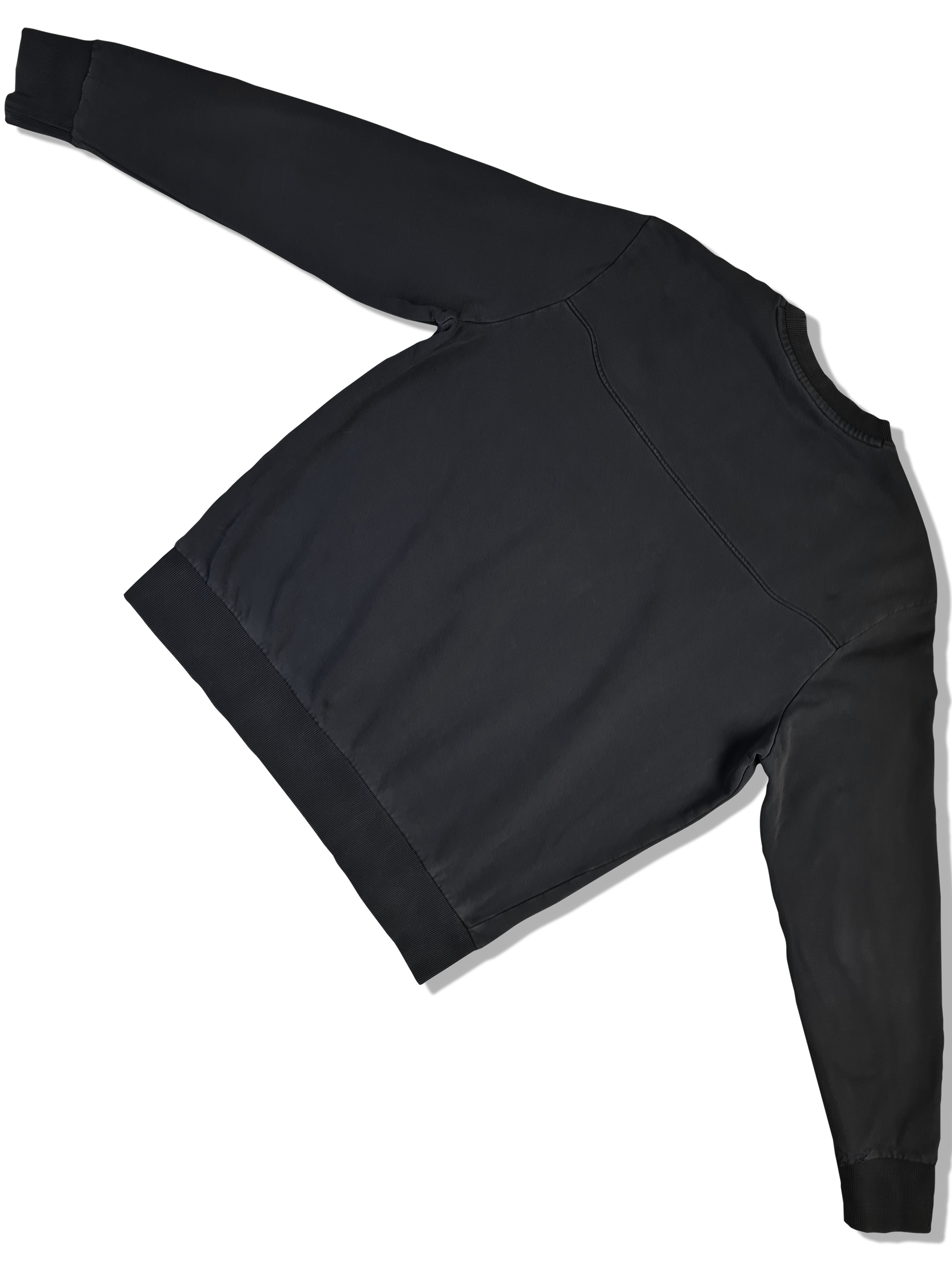 Moderner Hugo Boss Pullover Used Look Schwarz/Grau XXL-XXXL - RareRags