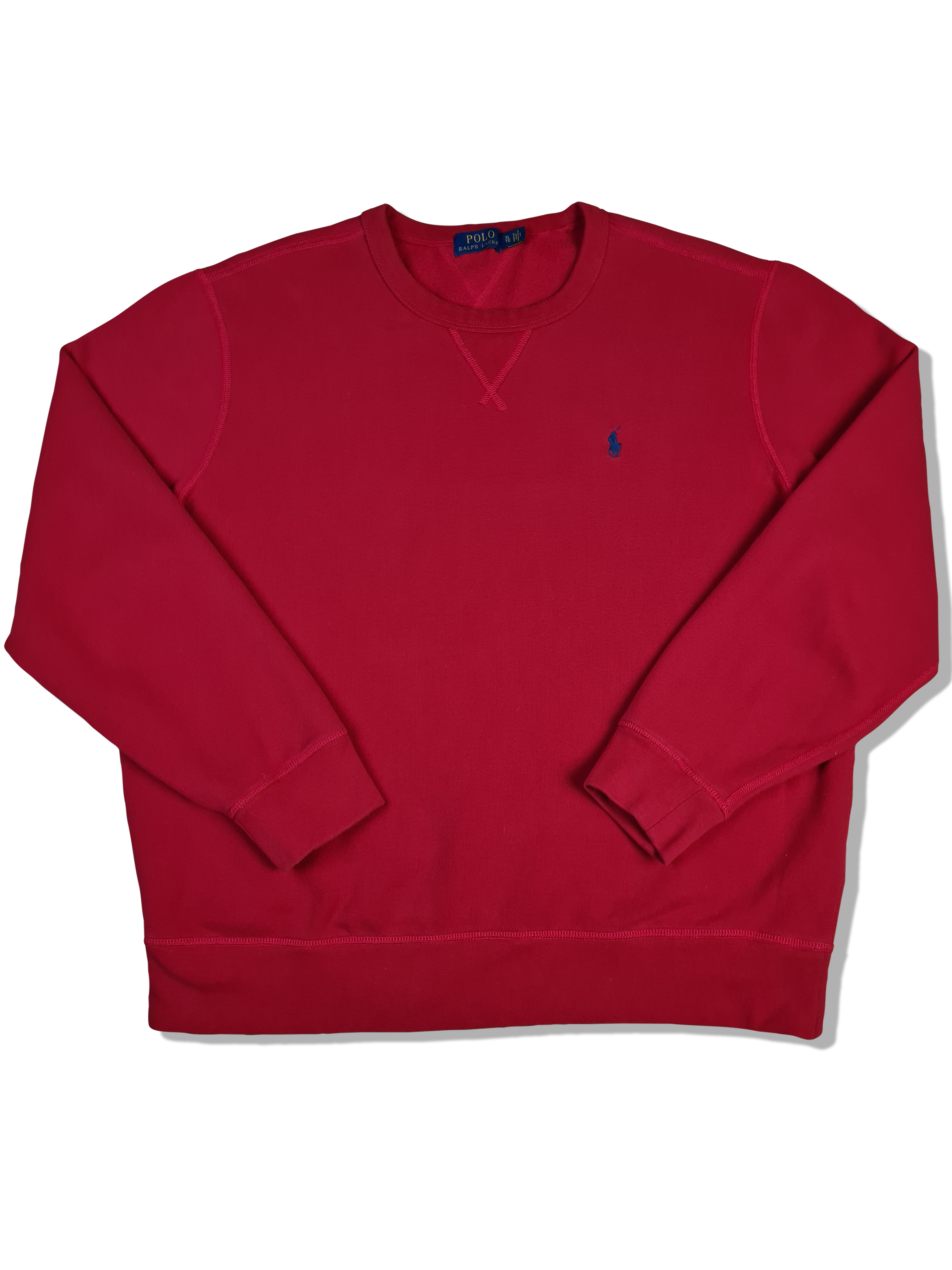 Moderner Ralph Lauren Sweater Basic Rot XL - RareRags