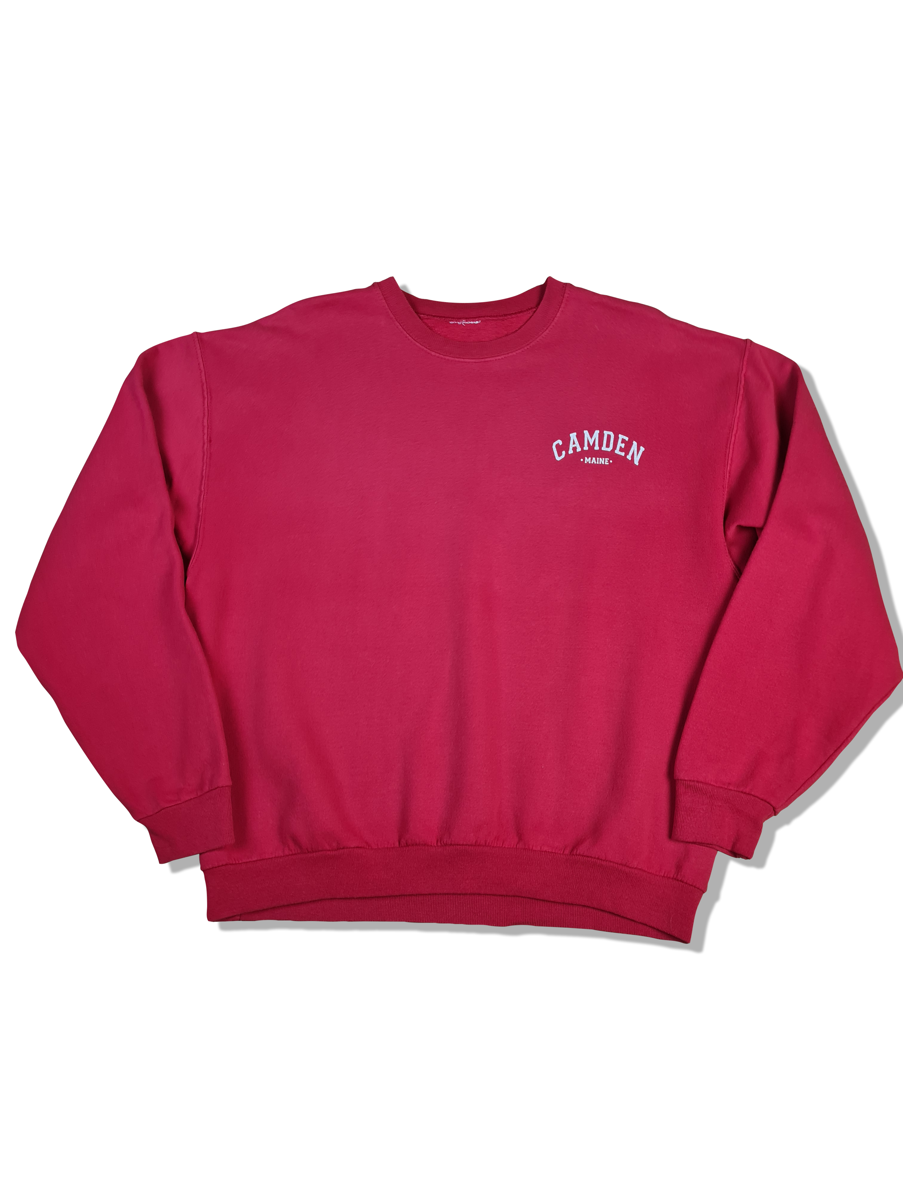 Vintage Sweater Camden Maine Rot M-L - RareRags