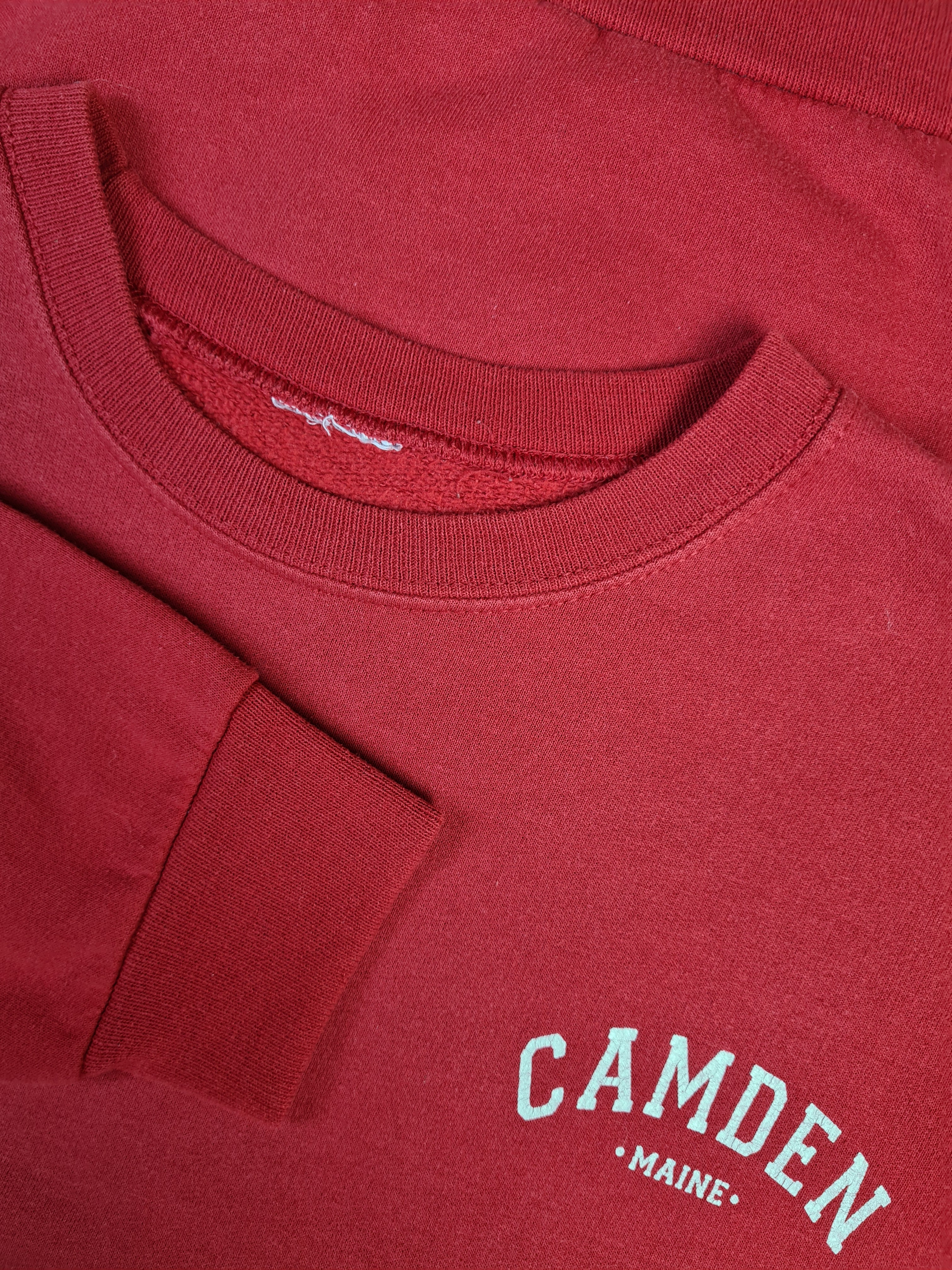Vintage Sweater Camden Maine Rot M-L - RareRags