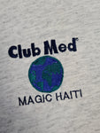 Vintage Oneita Shirt Club Med Magic Haiti Bestickt Grau L
