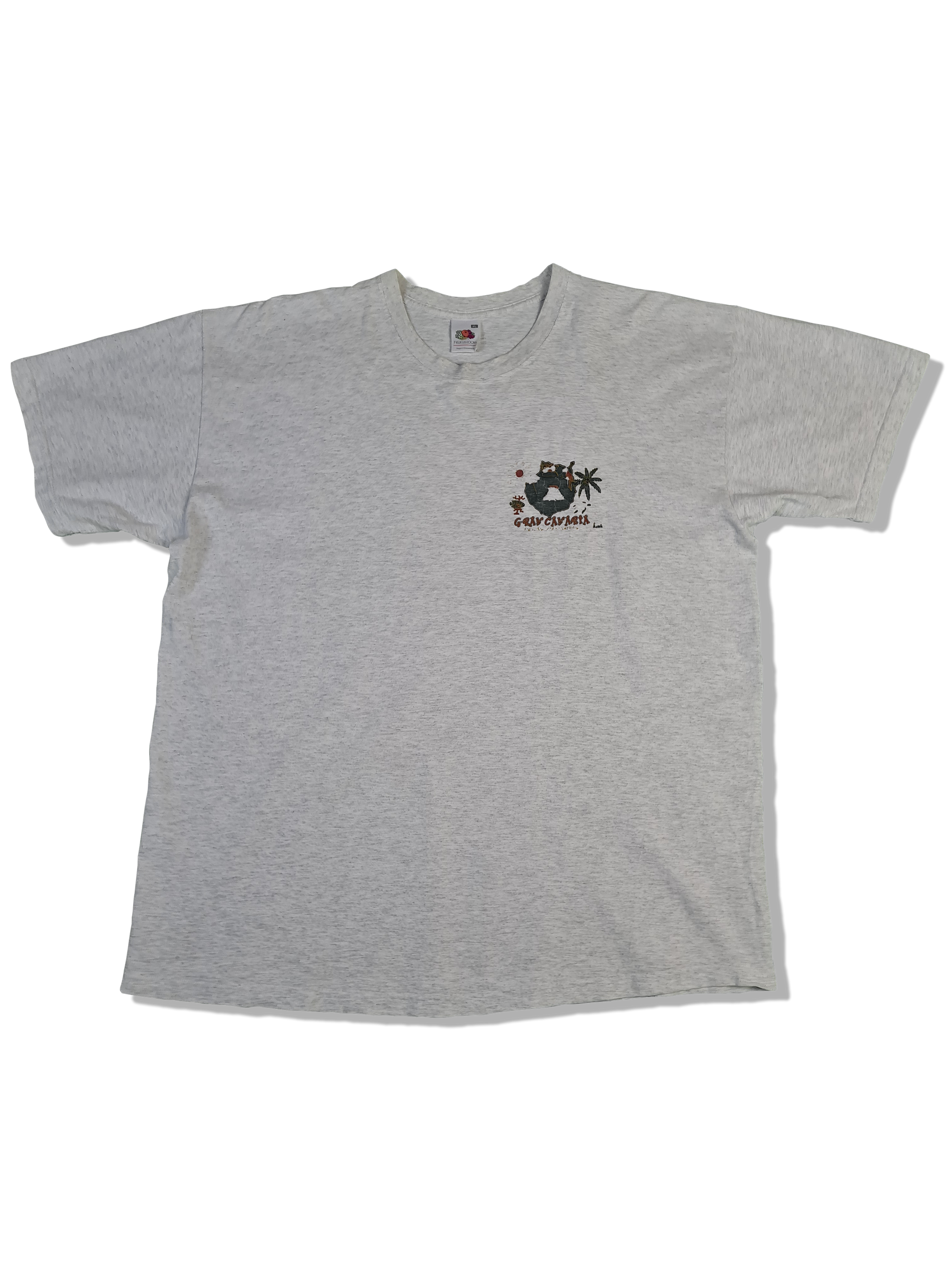 Vintage Fruit Of The Loom Shirt Tourist Gran Canaria Grau XL - RareRags