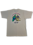 Vintage Jeerzees Shirt British Wave Ski Association Fistral Beach August 1989 Gelb L