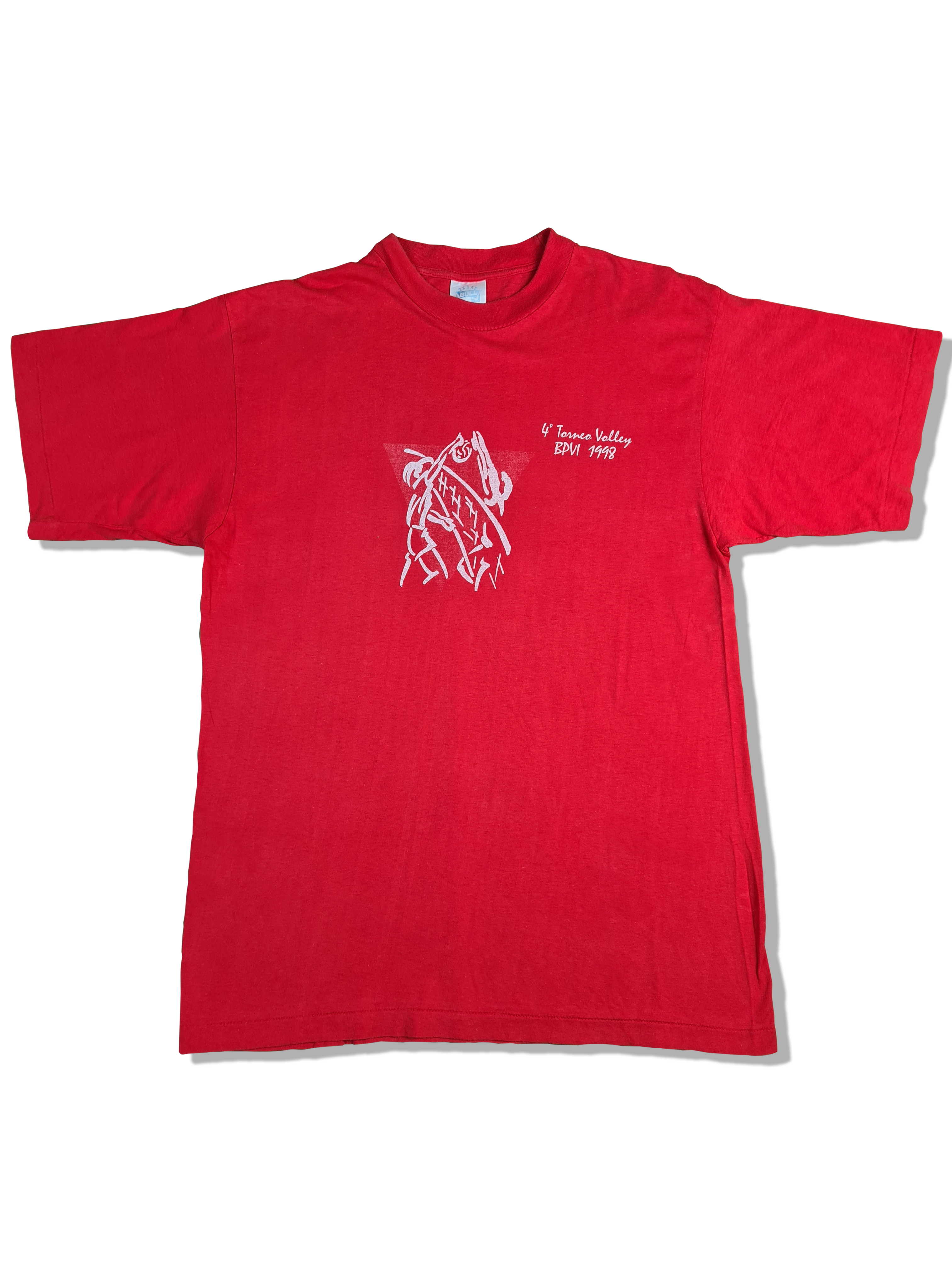 Vintage Texas Bull Shirt 4 Torreo Volley BPVI 1998 Single Stitched Rot L - RareRags