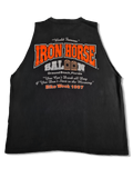 Vintage Murina Tanktop Iron Horse Bike Week '97 Made In USA Bedruckt Schwarz XXL