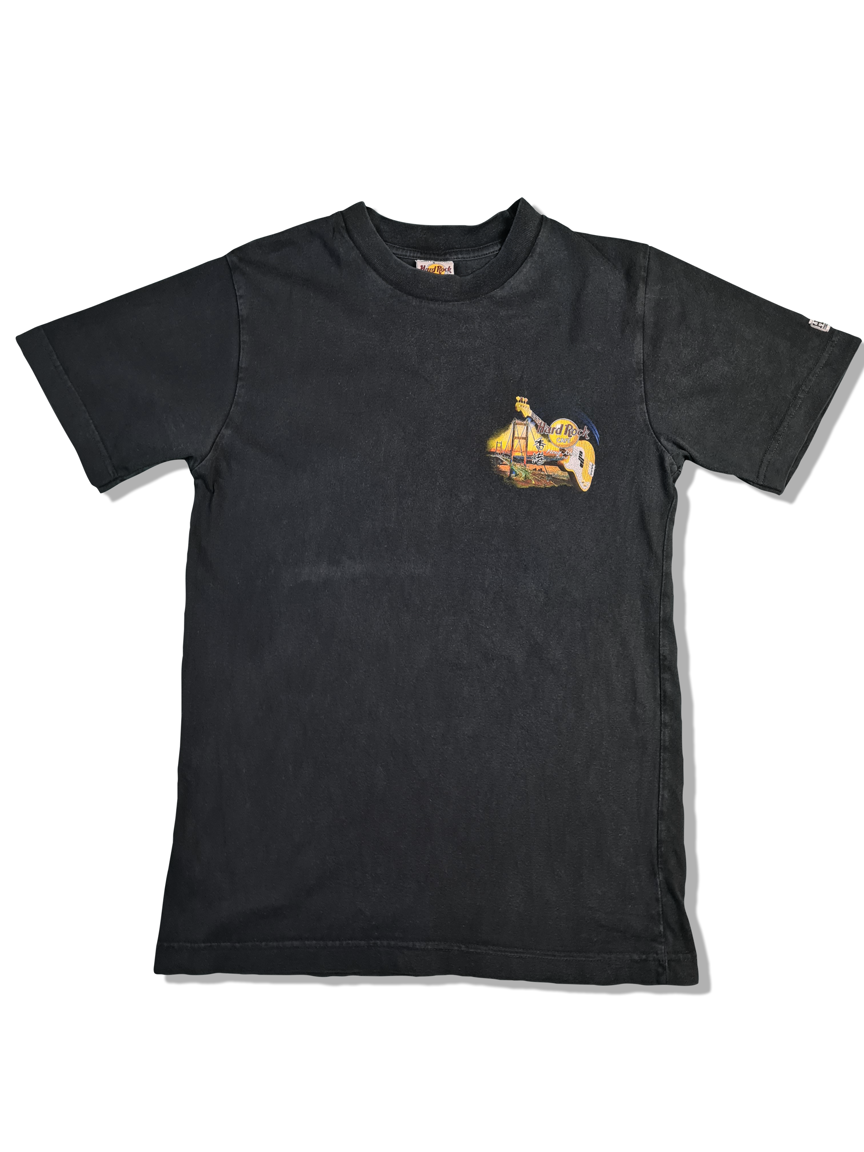 Vintage Hard Rock Cafe Shirt Hong Kong The Peak Bedruckt Schwarz M-L - RareRags