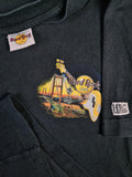 Vintage Hard Rock Cafe Shirt Hong Kong The Peak Bedruckt Schwarz M-L