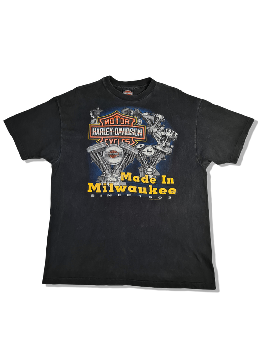 Rare! Vintage Harley Davidson Shirt Milwaukee 1992 Stratman Made In USA XL