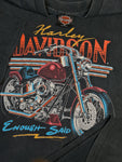 Rare! Vintage Harley Davidson Shirt 1992 Holoubek Made In USA Single Stitched Schwarz XL