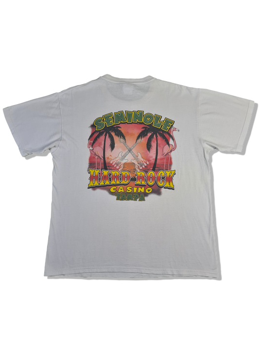 Modernes Hard Rock Cafe Shirt Seminole Casino Tampa Bedruckt Weiß L