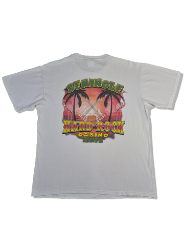 Modernes Hard Rock Cafe Shirt Seminole Casino Tampa Bedruckt Weiß L
