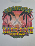 Modernes Hard Rock Cafe Shirt Seminole Casino Tampa Bedruckt Weiß L