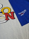 Vintage Reebok Shirt "Fun Explosion" Made In Italy Blau Grau L-XL