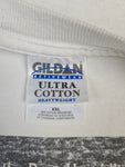 Modernes Gildan Shirt Buck-Research Werbung Science Bedruckt Weiß XXL