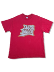 Y2K Hanes Shirt "Slang Daddy" Print Rot L