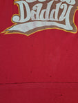 Y2K Hanes Shirt "Slang Daddy" Print Rot L