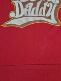 Y2K Hanes Shirt "Slang Daddy" Print Rot L