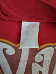 Y2K Hanes Shirt "Slang Daddy" Print Rot L