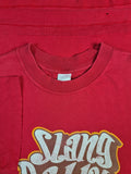 Y2K Hanes Shirt "Slang Daddy" Print Rot L
