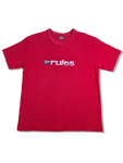 Y2K Rules Shirt "If dirty ask your mum" Bedruckt Rot L