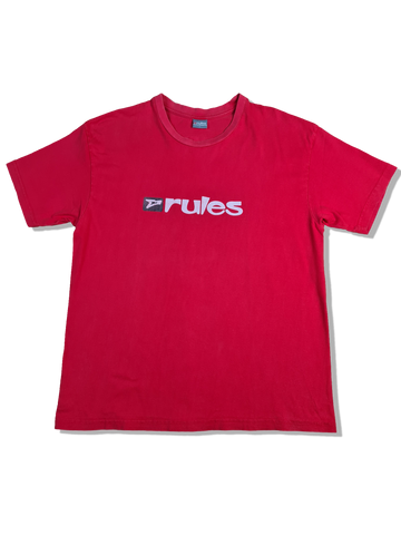 Y2K Rules Shirt "If dirty ask your mum" Bedruckt Rot L