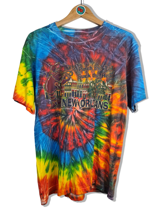 Vintage Anvil Shirt Batik Promo New Orleans Single Stitched Bunt M