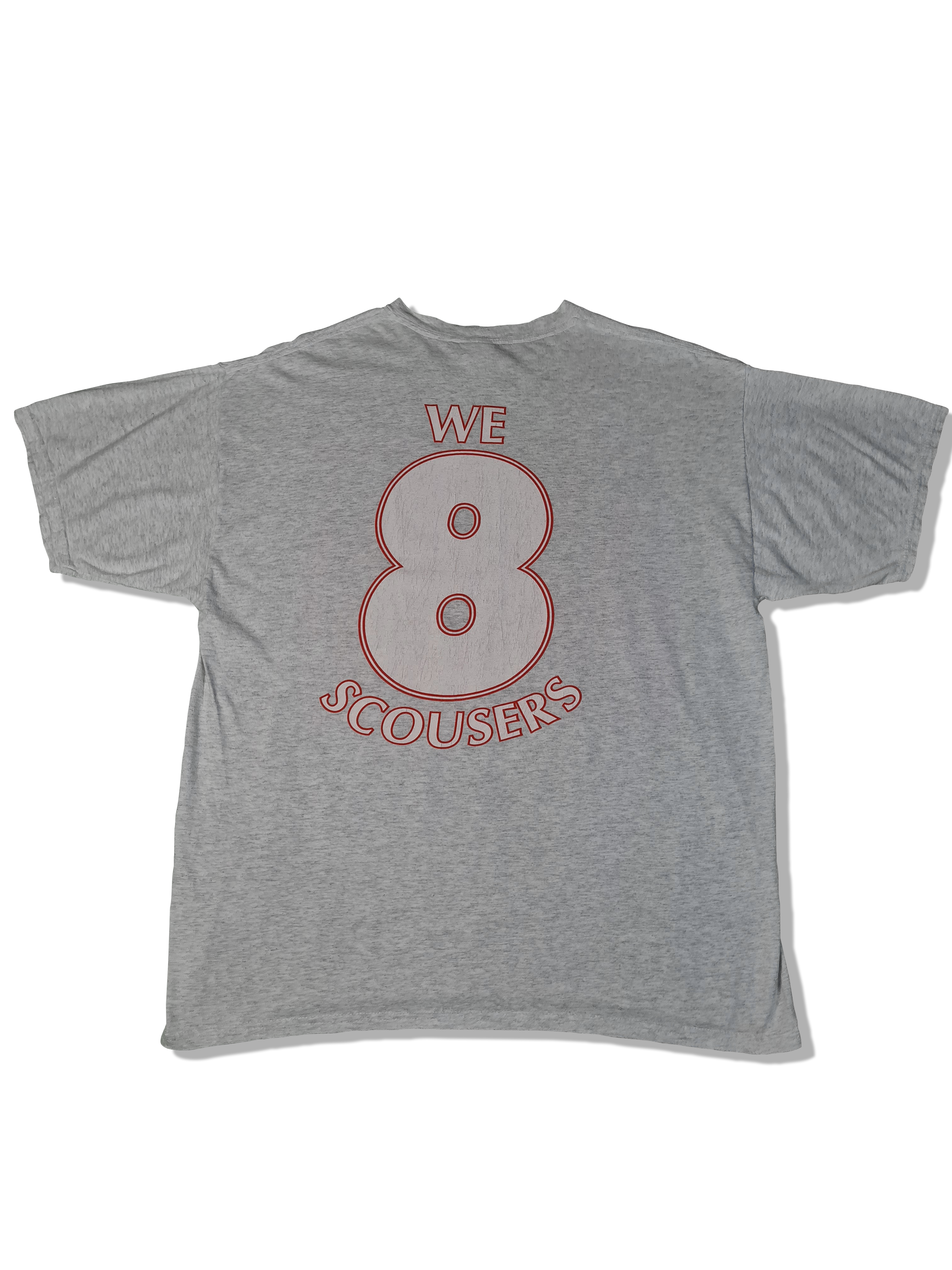Vintage Gildan Shirt 2000 "We 8 Scousers, Stand Up If You Have A Job..." Grau XL - RareRags