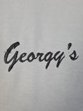 Vintage Georgy's Shirt 80s Heavy Fabric Bestickt Grau One Size