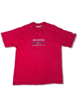 Vintage Hanes Shirt Beefy-T Blank Rot XL