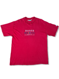 Vintage Hanes Shirt Beefy-T Blank Rot XL
