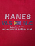 Vintage Hanes Shirt Beefy-T Blank Rot XL