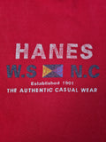 Vintage Hanes Shirt Beefy-T Blank Rot XL