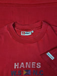 Vintage Hanes Shirt Beefy-T Blank Rot XL