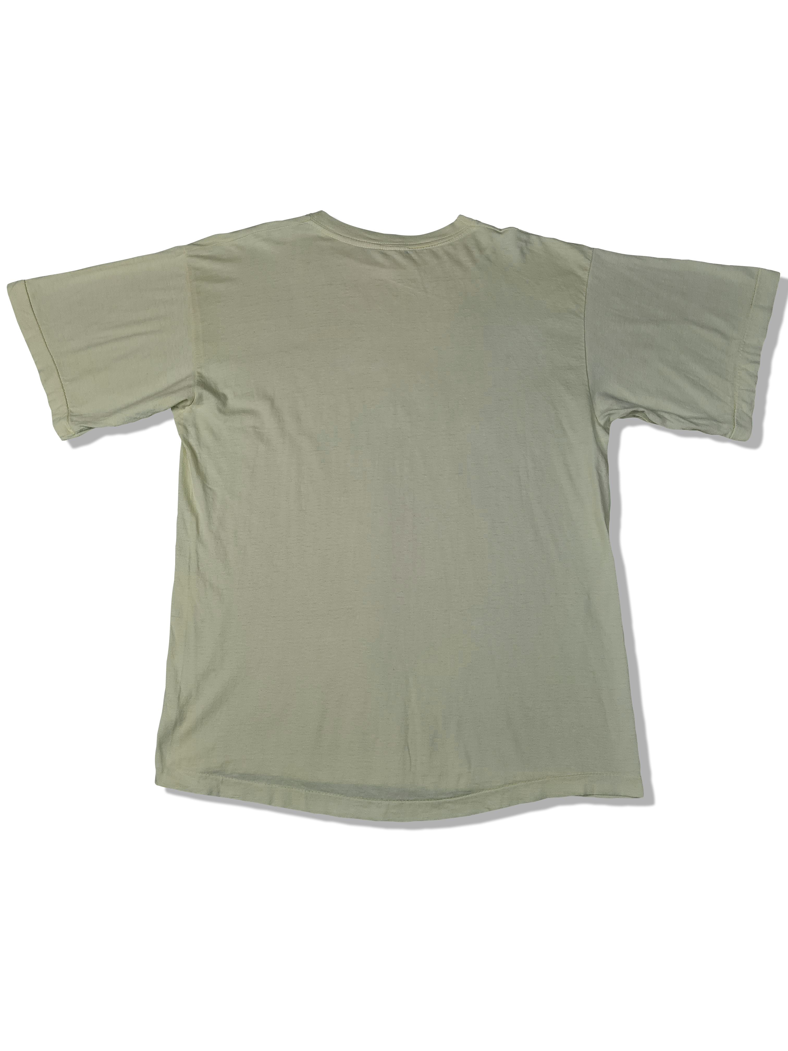 Vintage Basic Shirt Blank Single Stitched Zitronengelb M-L - RareRags