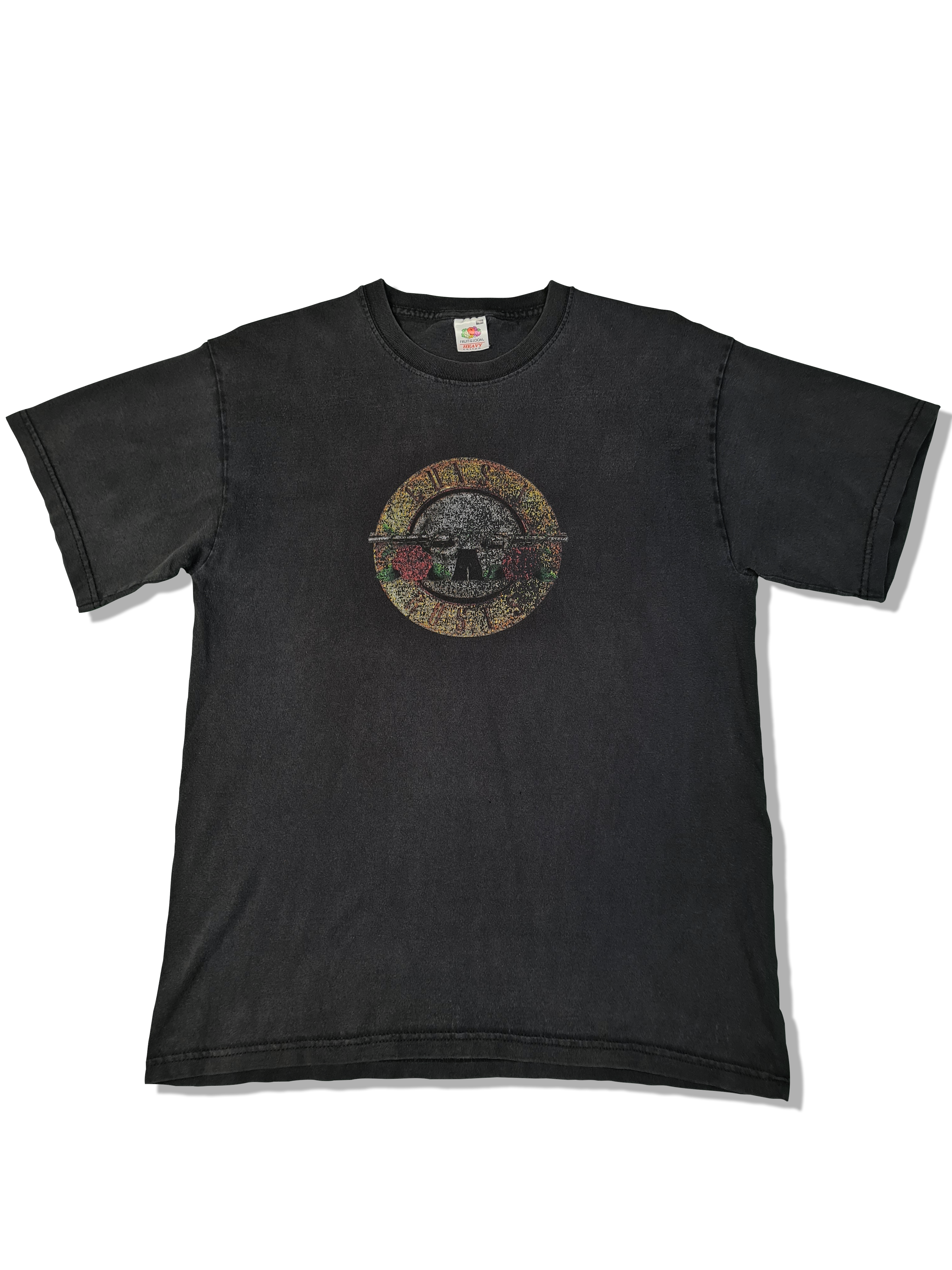 Modernes Fruit Of The Loom Shirt Guns n' Roses Print Schwarz L - RareRags