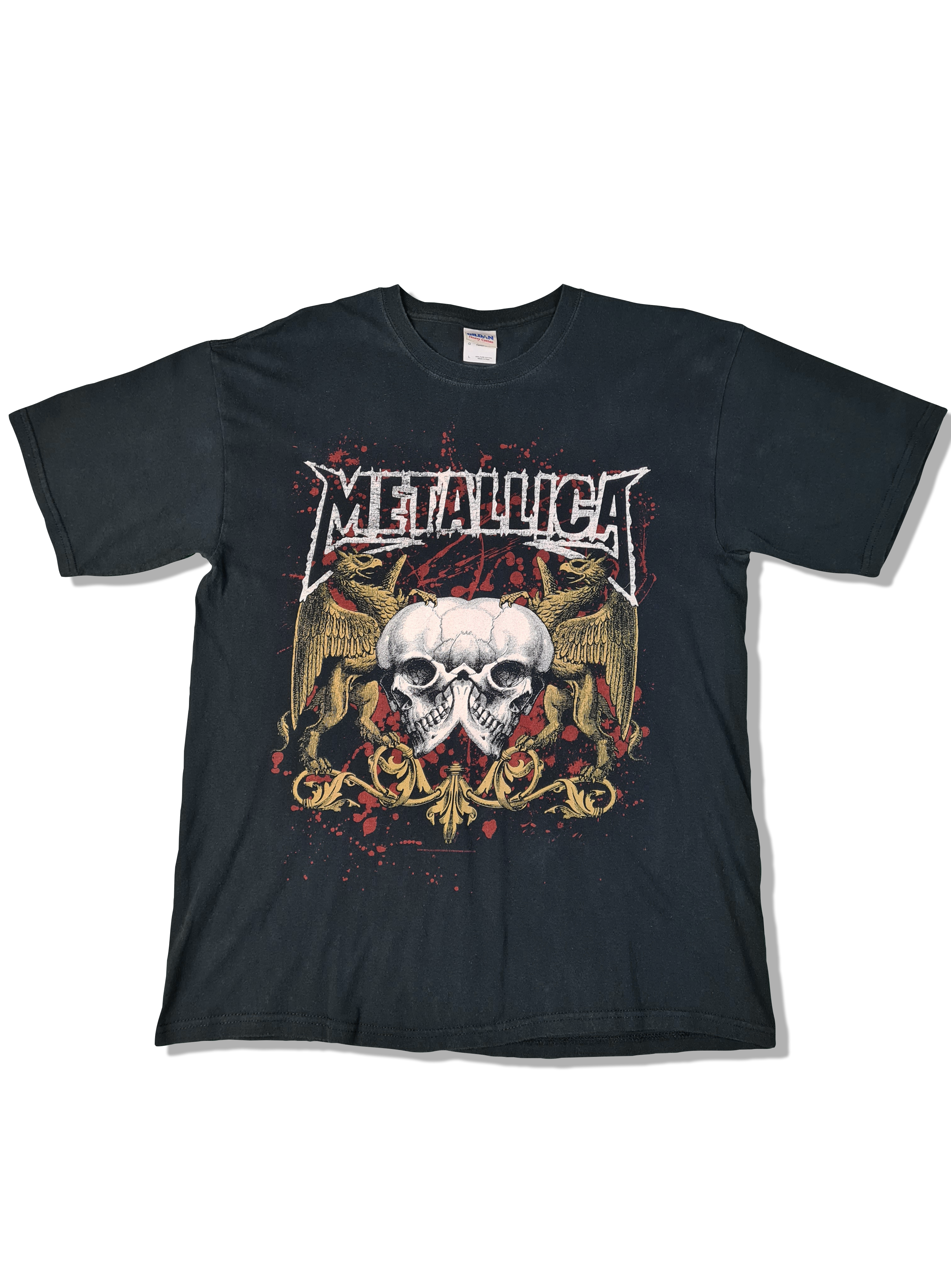 Modernes Gildan Shirt Metallica 2007 Bedruckt Schwarz L - RareRags