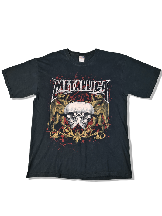 Modernes Gildan Shirt Metallica 2007 Bedruckt Schwarz L